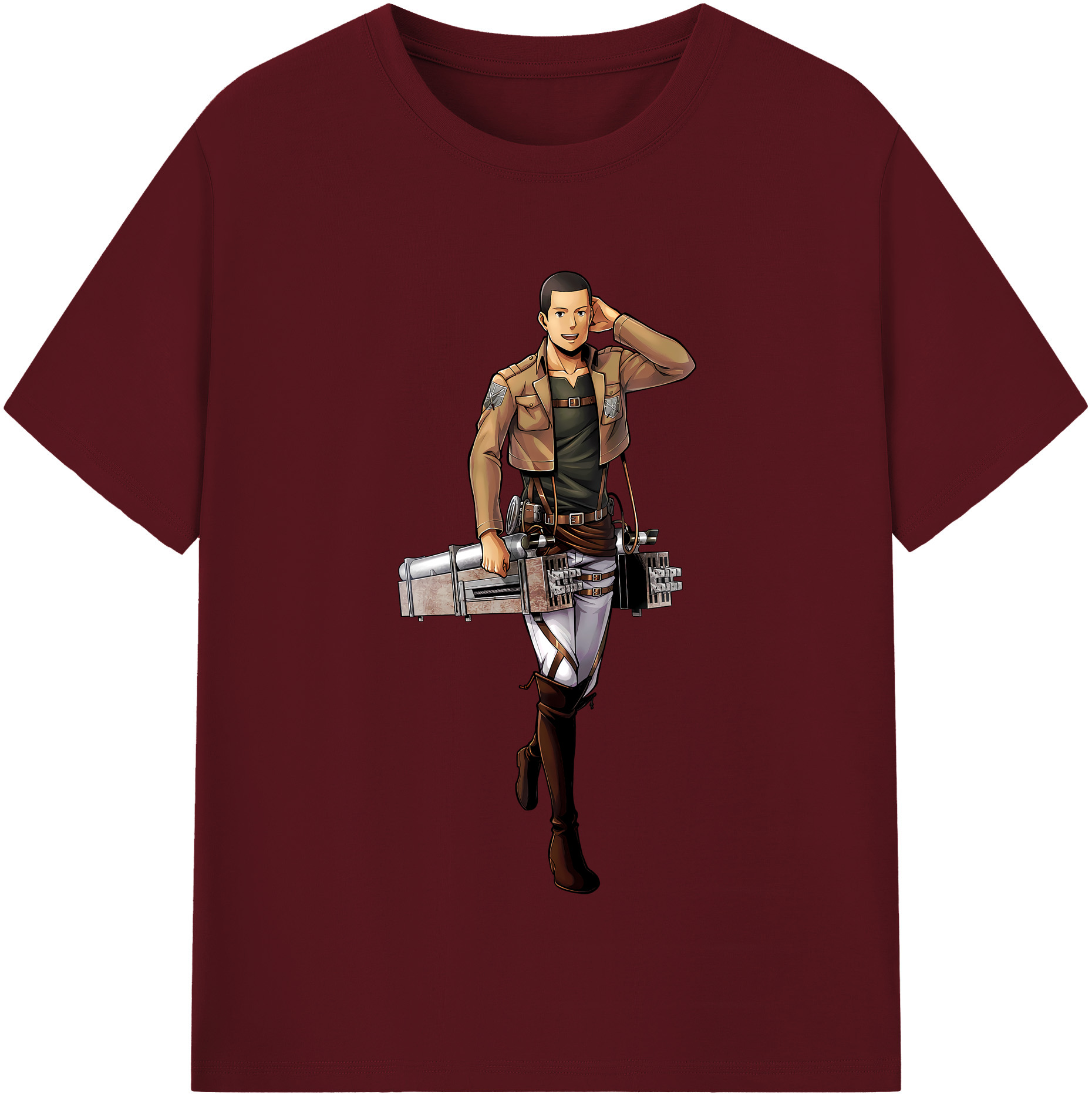 （画像用） 進撃の巨人 Attack on Titan 綿100％半袖Tシャツ（フロントプリント）